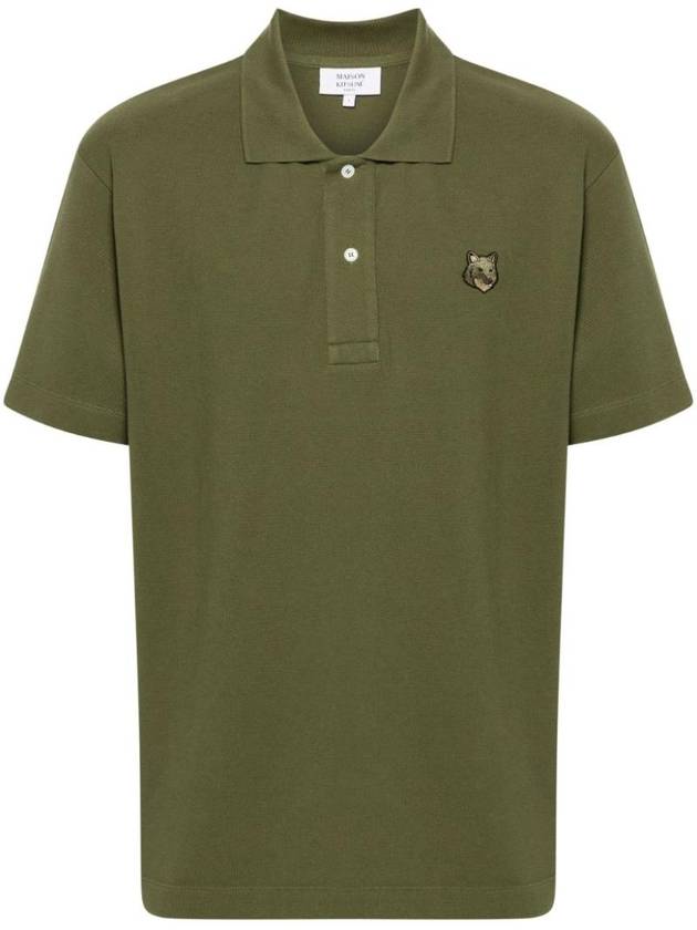 Bold Fox Head Patch Comfort Polo Shirt Military Green - MAISON KITSUNE - BALAAN 1