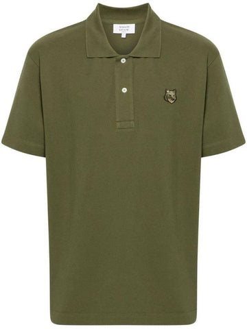 Bold Fox Head Patch Comfort Polo Shirt Military Green - MAISON KITSUNE - BALAAN 1