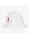 K3407 WHITE Bermuda casual big logo bucket hat - KANGOL - BALAAN 3