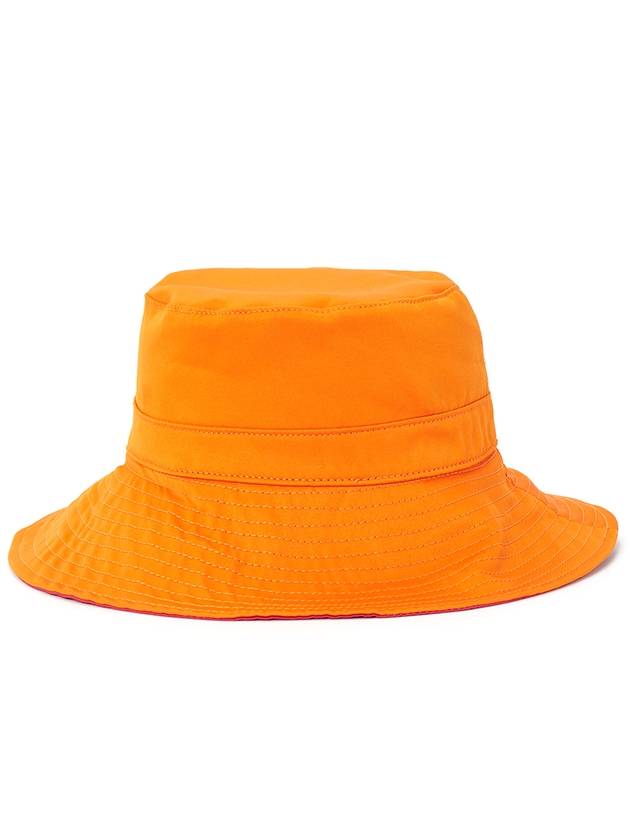 Logo Patch Bucket Hat Orange - GANNI - BALAAN 5