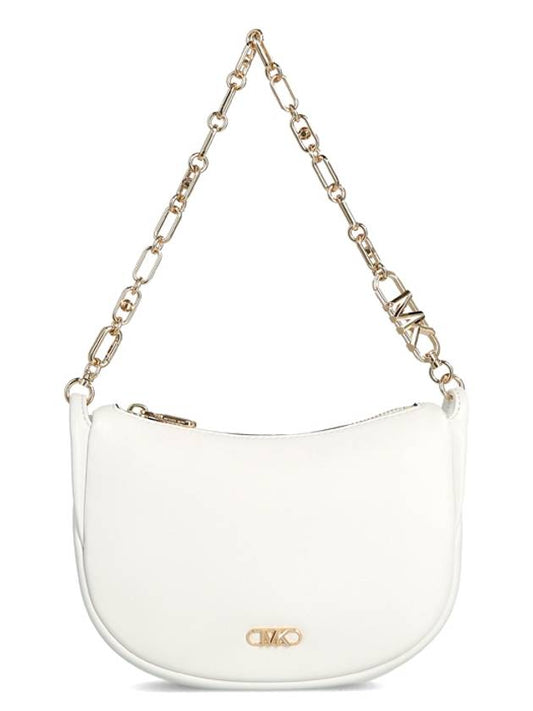 Logo-Decorated Leather Shoulder Bag White - MICHAEL KORS - BALAAN 2