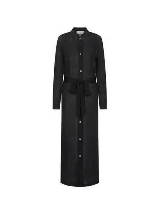 Belted shirt dress black FILI SNW 950 - STUDIO NICHOLSON - BALAAN 1