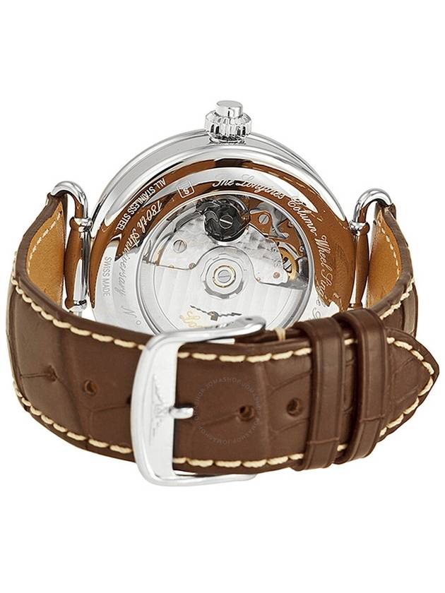 Longines Heritage White Dial Brown Leather Men's Watch L27764213 - LONGINES - BALAAN 3