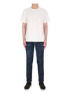 Men's Side Slit Relaxed Short Sleeve T-Shirt White - THOM BROWNE - BALAAN 3