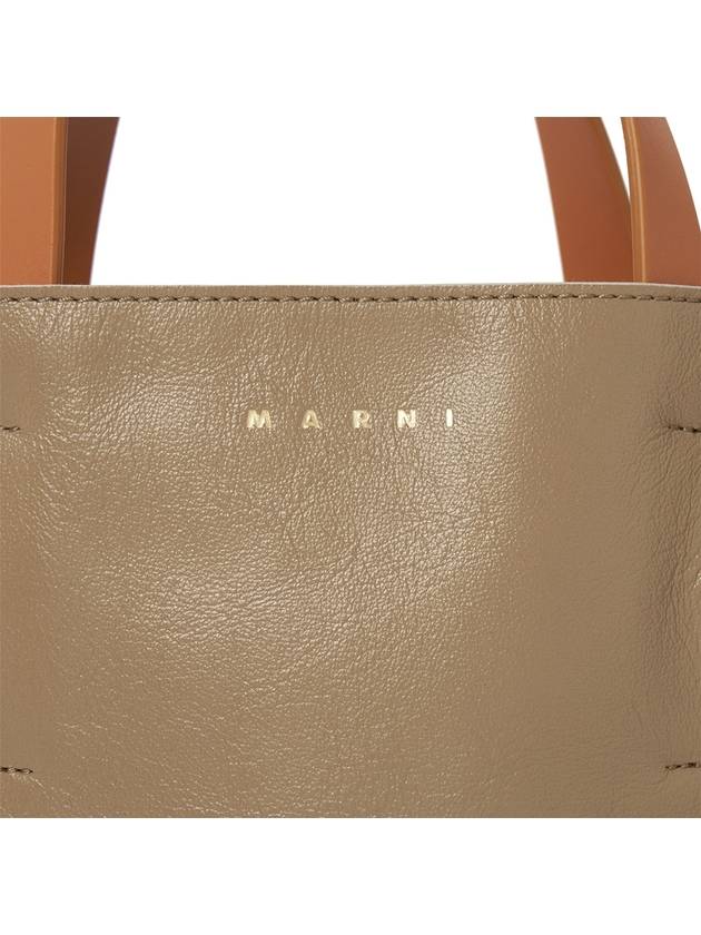 MUSEO Calfskin Tote Bag Beige - MARNI - BALAAN 9