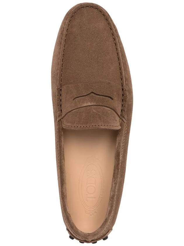 Men's Suede Gommino Driving Shoes Brown - TOD'S - BALAAN 5