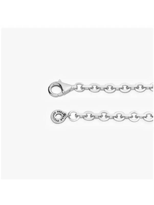 Signature Pave Bold Chain Bracelet Silver - PANDORA - BALAAN 6