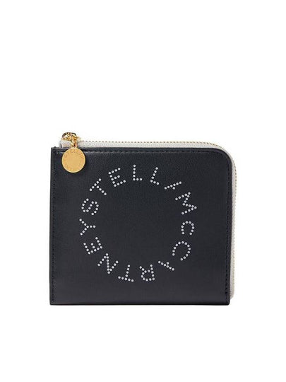 Logo Zipper Card Wallet Black - STELLA MCCARTNEY - BALAAN 2