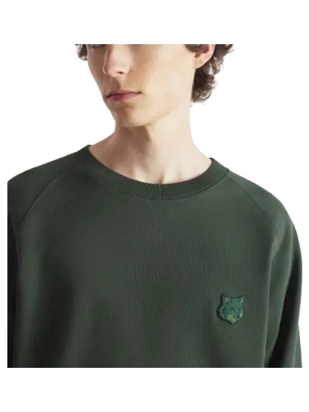 Bold Fox Head Patch Oversized Sweatshirt Green - MAISON KITSUNE - BALAAN 4