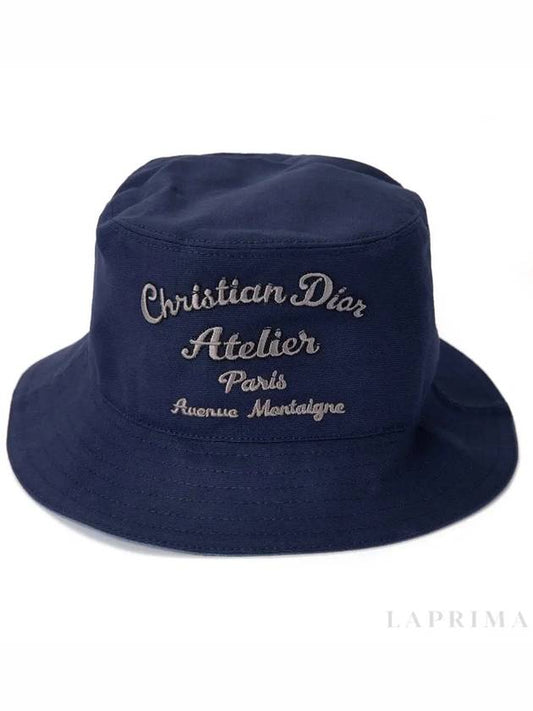 Atelier Logo Bucket Hat Blue - DIOR - BALAAN 2