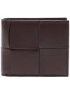 Intrecciato Coin Pocket Half Wallet Brown - BOTTEGA VENETA - BALAAN 1