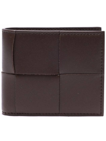 Intrecciato Coin Pocket Half Wallet Brown - BOTTEGA VENETA - BALAAN 1