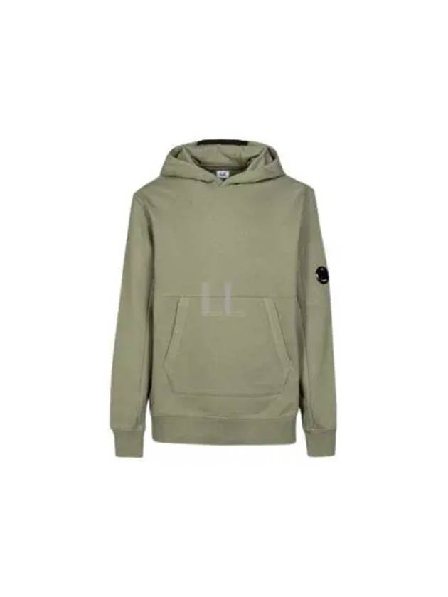 Logo Patch Drawstring Hoodie Green - CP COMPANY - BALAAN 2