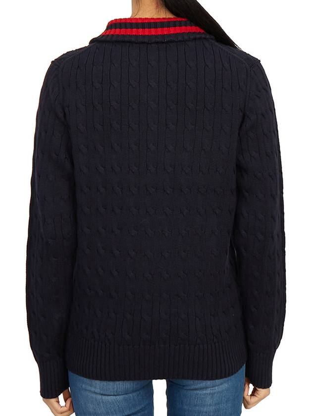 Kids half zip up knit 323868894005 NAVY Adult wearable - POLO RALPH LAUREN - BALAAN 5