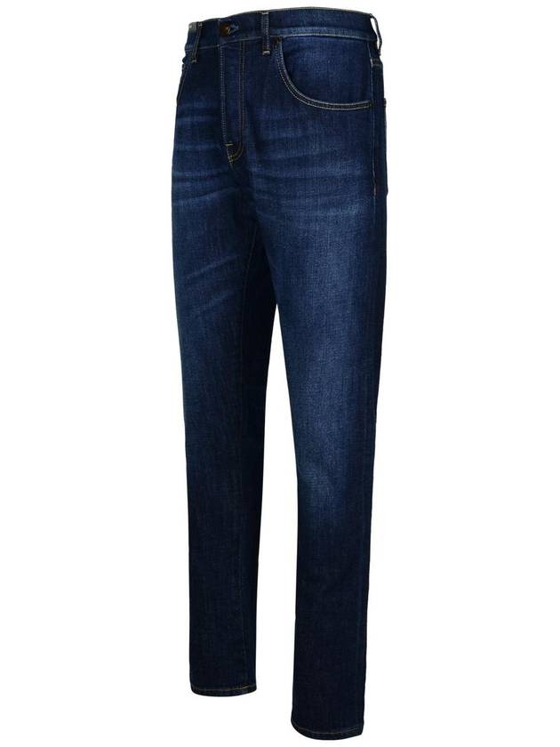 Pt05 Navy Cotton Blend Jeans - PT05 - BALAAN 2