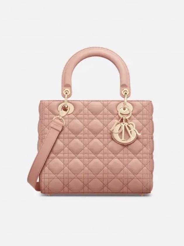 Lady Cannage Lambskin Medium Tote Bag Blush - DIOR - BALAAN 2