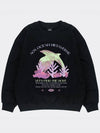 Riso Graphic Birphin Bird Dolphin Sweatshirt Black - AOX - BALAAN 5