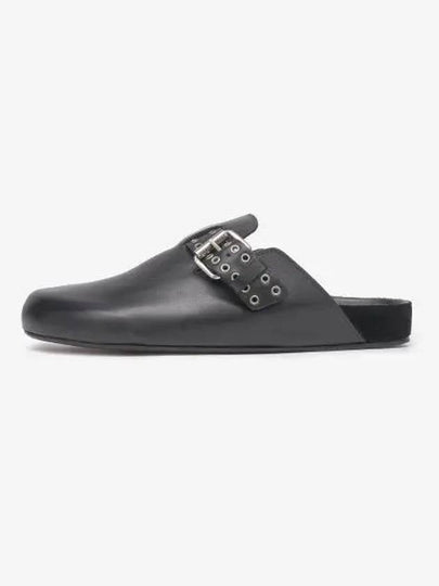 Mirvin Buckle Leather Mule Black - ISABEL MARANT - BALAAN 2