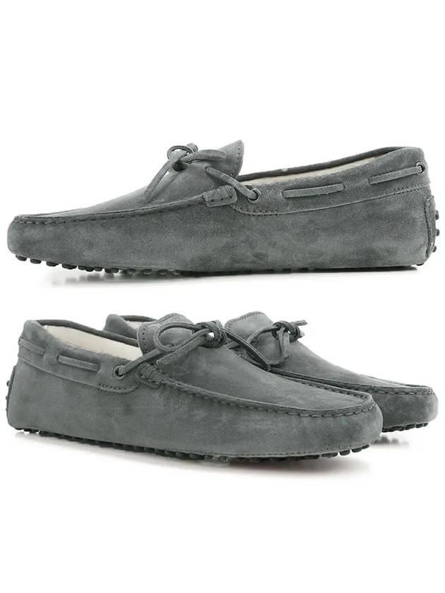 Men's Gommino Suede Driving Shoes Grey - TOD'S - BALAAN 2