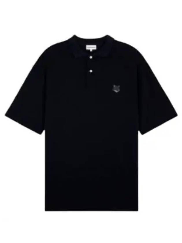 Bold Fox Head Patch Comfort Polo Shirt Black - MAISON KITSUNE - BALAAN 2