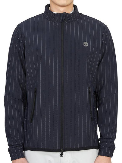 men's brushed zip-up jacket navy - HYDROGEN - BALAAN 2