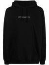 Side Logo Tape Overfit Hoodie Black - VETEMENTS - BALAAN 1