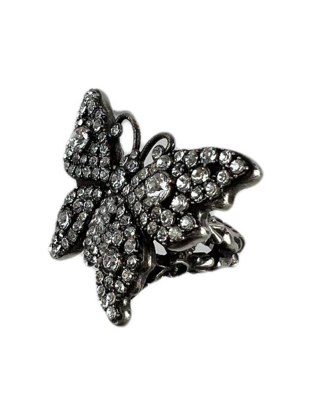 Crystal stud butterfly metal ring 503932 - GUCCI - BALAAN 3