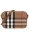 Checked Leather Camera Cross Bag Brown - BURBERRY - BALAAN 2