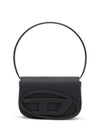 1DR Iconic Matte Leather Shoulder Bag Black - DIESEL - BALAAN 5