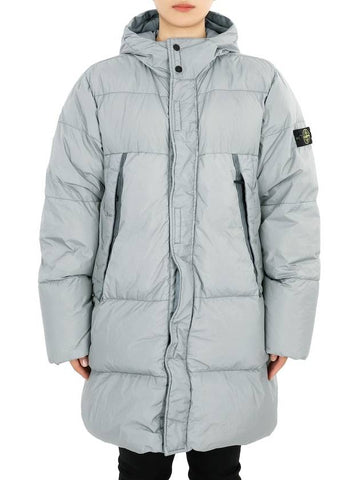 Stone Waffen Patch Down Long Padding (Gray) 811640123 V0064 14A (Can Be Worn By Adults) - STONE ISLAND - BALAAN 1