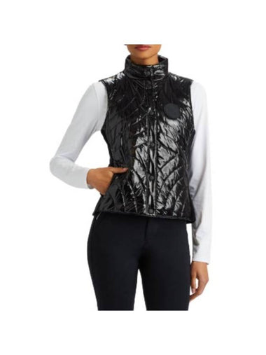 Women's Quilted Nylon Merino Wool Line Vest Black - G/FORE - BALAAN 1