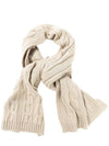 Women's Napier Cashmere Muffler Creamy - LORO PIANA - BALAAN 2