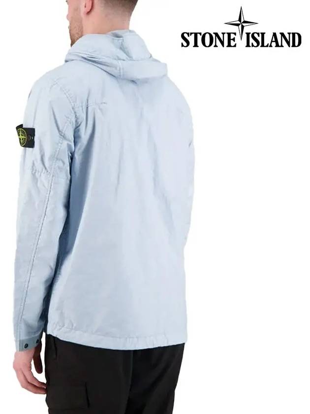 Membrana 3L TC Hooded Jacket Sky Blue - STONE ISLAND - BALAAN 4