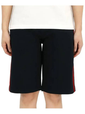 Kids Back Wappen Patch Training Short Pants Navy 8H00012 809AG 778 12 14A Adults can be worn - MONCLER - BALAAN 1