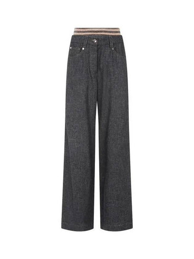 10 epoint women s mohair knit layered flare pants dark gray 270645 - BRUNELLO CUCINELLI - BALAAN 1