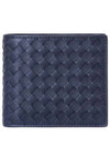 Intrecciato Weaving Half Wallet Black - BOTTEGA VENETA - BALAAN 3