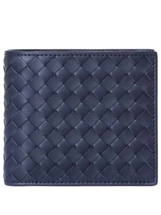 Intrecciato Weaving Half Wallet Black - BOTTEGA VENETA - BALAAN 3