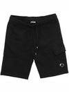 Men's Lens Patch Cargo Shorts Black - CP COMPANY - BALAAN 2