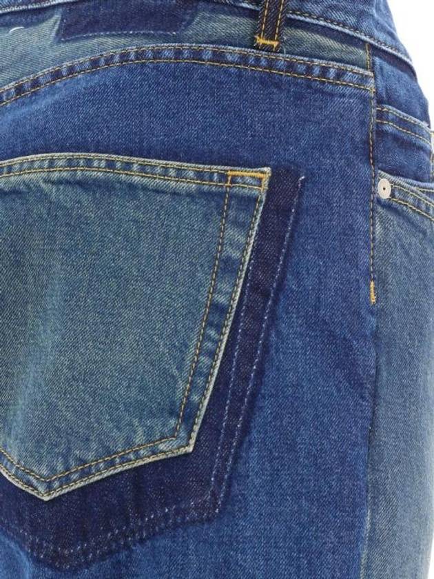 Back Stitch 7 Pocket Cotton Straight Jeans Blue - MAISON MARGIELA - BALAAN 5