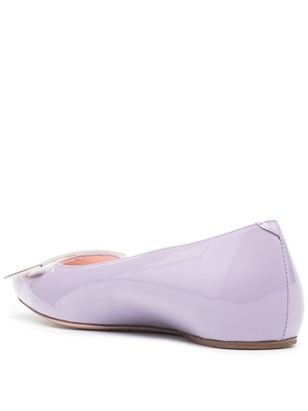 PURPLE Patent leather Trompette ballerina flats RVW40415280D1P L028 - ROGER VIVIER - BALAAN 3