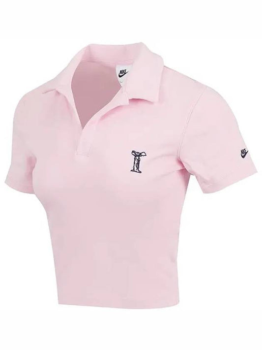 W NSW short sleeve polo tee HJ6852 663 - NIKE - BALAAN 1