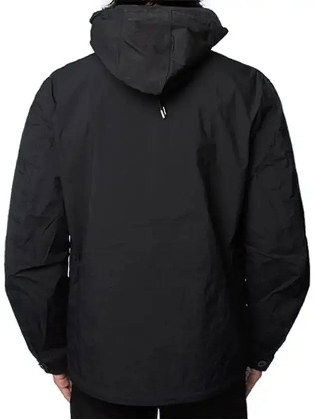 Men's Light Nylon Hooded Jacket Black - TEN C - BALAAN 1