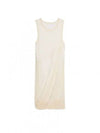 Bubble Knit Sleeveless Midi Dress Ivory - HELMUT LANG - BALAAN 2