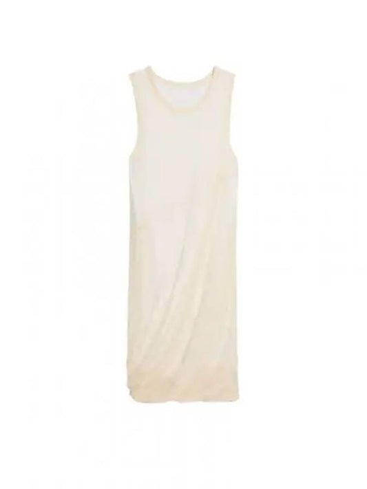 Bubble Knit Sleeveless Midi Dress Ivory - HELMUT LANG - BALAAN 2