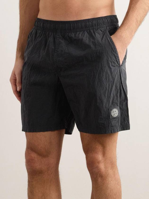 Stone Island Straight Mid-Length Logo Nylon Metal Swim Shorts 8015B0943 - STONE ISLAND - BALAAN 2