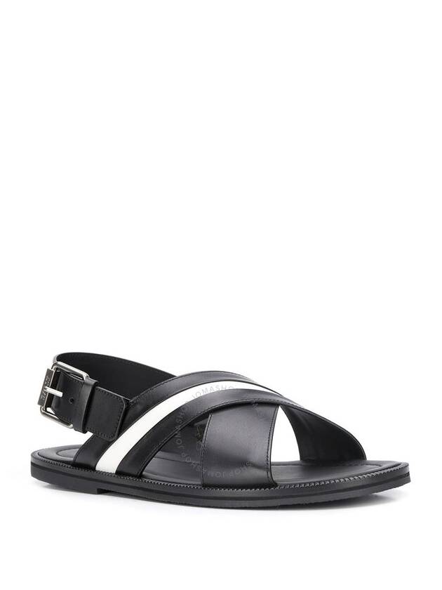 Jamilo Crossover Sandals White Black - BALLY - BALAAN 3