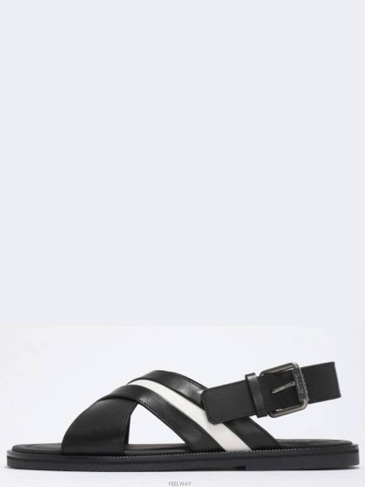 Jamilo strap leather sandals black - BALLY - BALAAN 2