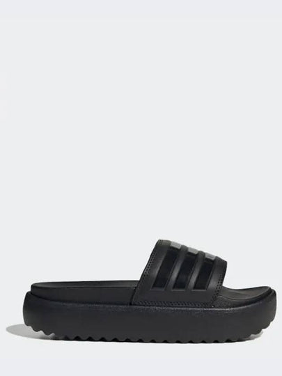 Adilette Platform Slide Slippers Black - ADIDAS - BALAAN 2