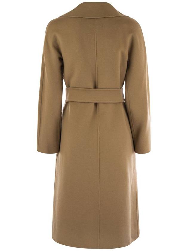 Cles Wool Cashmere Single Coat Camel - MAX MARA - BALAAN 3