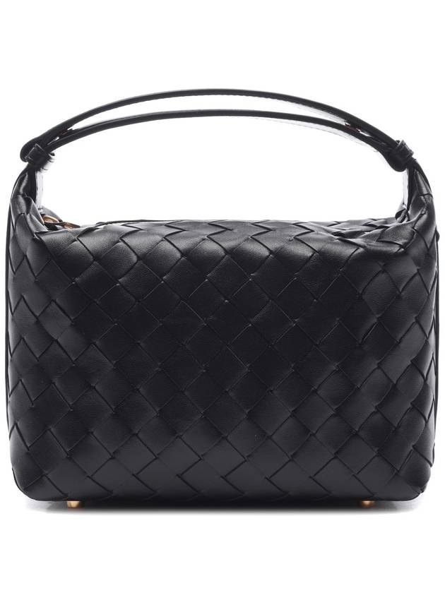 Intrecciato Small Leather Shoulder Bag Black - BOTTEGA VENETA - BALAAN 5